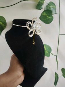 orchid Beaded choker