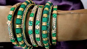 Green & Gold Bangles