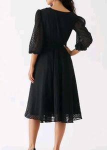 Elegant Black Wrap Dress