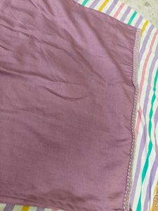 (New)Elegant Mauve Embroidered Kurta