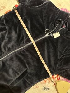 Stylish Cozy winter blue Velvet Jacket