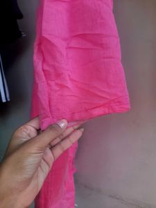 Baby pink kurti for women