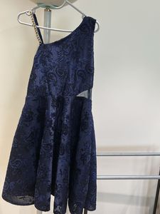 Fixed price lovely blue colour off shoulder dress