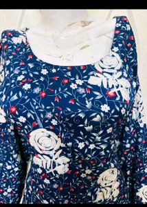 Printed Chikankari Kurta Set