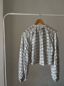 MINT VELVET Cream Geometric Print Blouse