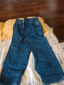 High-Waisted Denim Jeans