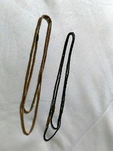 Beaded Layering Necklaces - Set of 2