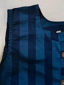 Chic Blue Striped Kurta