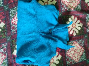 Blue Knit Sweater