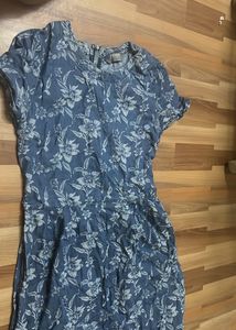 Floral Denim Dress