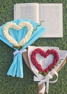 Crochet Heart Shape Bouquet