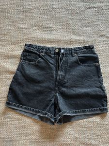 Black Denim Shorts from Zara