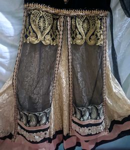 New Black And Golden Gown