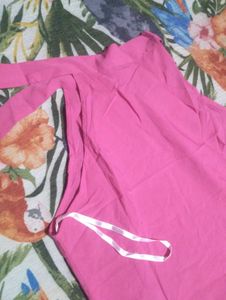 Pink Halter Neck Sleeveless Top