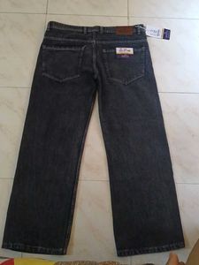 Wide Leg Black Wash Jeans
