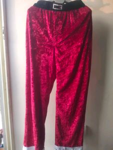Red Velvet Santa Pants