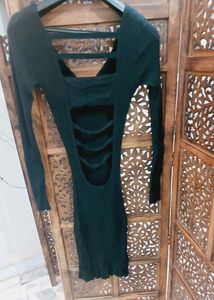 Export Quality L Size Backless One Piece Dress... Stretchable Fix Upto 32 Bust