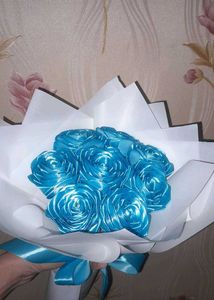 Handmade Ribbon Rose's Bouquet 🎀✨🌹💐