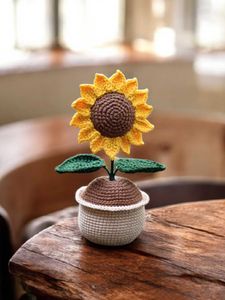 Crochet Potted Sunflower