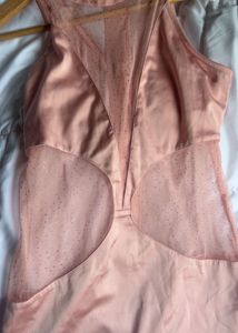 Pink Glitter Detail Bodycon Dress