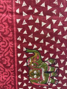 Cotton Saree With Stiched Blouse