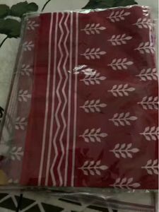 Fancy Pure Cotton Saree With Blouse Piece ❣️❣️❣️