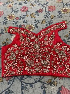 ❤️ Carrot colour off shoulder lahenga 🔥