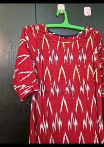 Red A-Line Dress