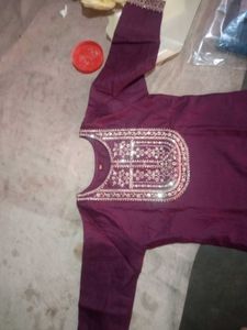 Elegant Purple Kurta Set