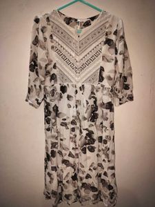 Floral Print Bohemian Midi Dress