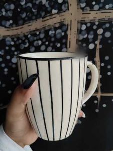 Striped Ceramic Mug