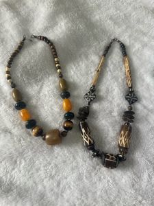Bohemian Wooden Neckpiece