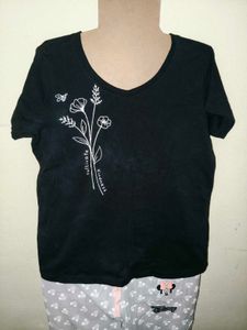 Night Pajama Black Tshirt