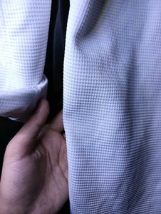 Men&#39;s White Patterned Shirt