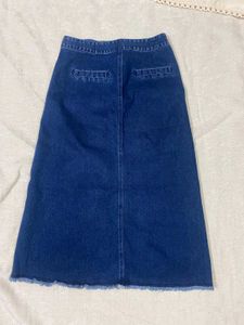 Denim Midi Skirt