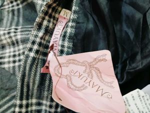 Plaid Mini Skirt with Buckle Detail