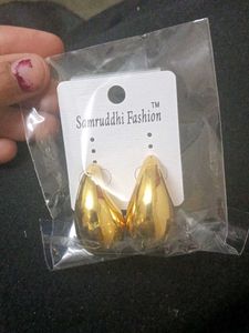 Beautiful Golden Teary Studs