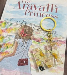 Resin Initial Keychain