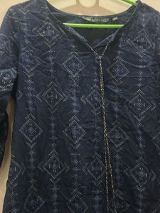 Blue Printed Kurta