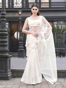 Partywear Organza Saree 💓
