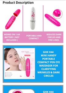White Mini Vibration Pen Eye Massager