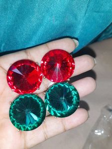 Buy1Get1 Hydroglass stone earrings