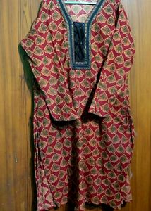1 Kurta Set With Top &amp; 2Earrings