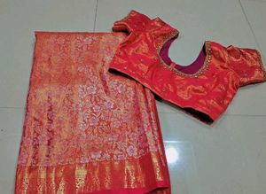 Elegant Red Banarasi Silk Saree