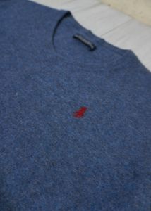 Ralph Lauren Blue V-Neck Sweater