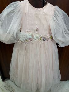 Blush Pink Flower Girl Dress