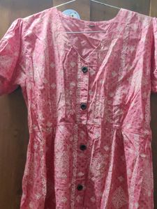 Pink Printed Dress