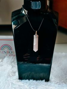 Rose Quartz Pencil Pendent