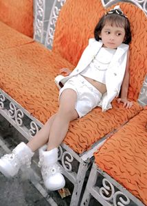 Cute Girls' White Outfit