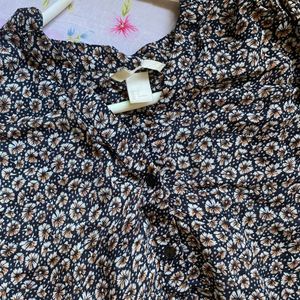 Floral Print Long Sleeve Blouse
